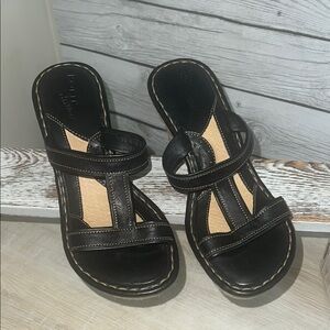 Born Drilles Slip-On Sandals with Criss-Cross Straps